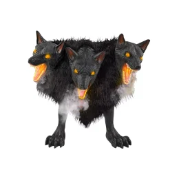 2 Ft 7 In Cerberus Three Headed Dog Animatronic