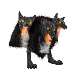 2 Ft 7 In Cerberus Three Headed Dog Animatronic