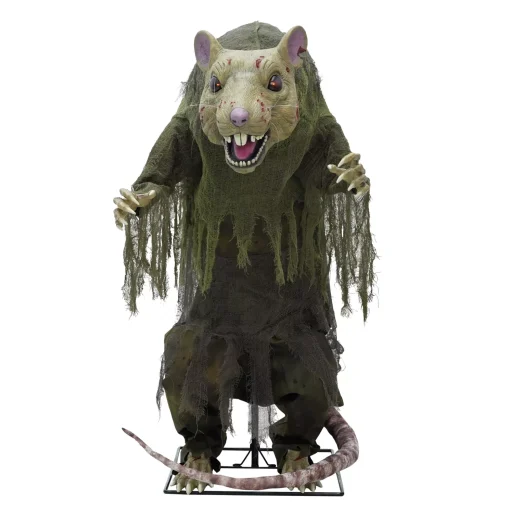 4 Ft 2 In Mutant Sewer Rat Animatronic