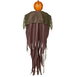 3 Ft Hanging Pumpkin Scarecrow