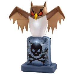 4.5 Ft. Owl Tombstone Light-Up Inflatable Decoration
