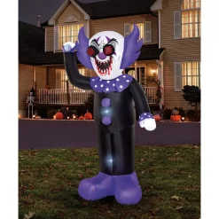 8 Ft. Spinning Eye Clown Light-Up Inflatable Decoration