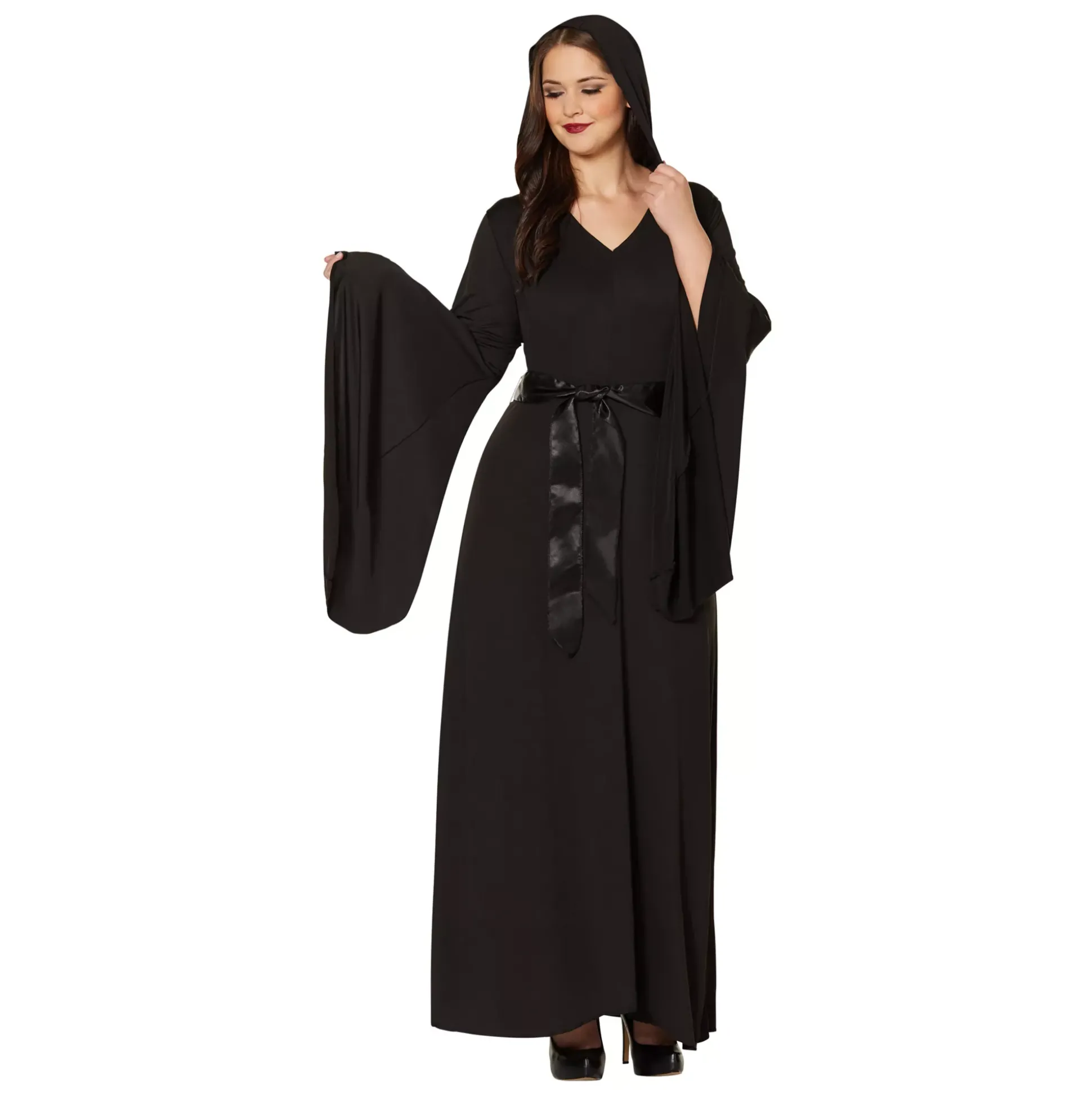 Adult Black Hooded Dress