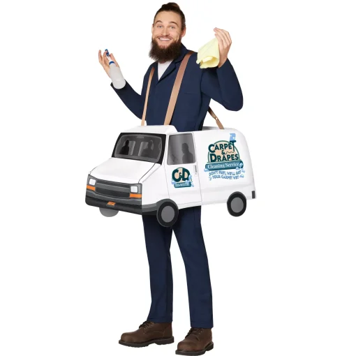 Adult Carpet Cleaning Van Ride-Along Costume
