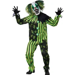 Adult Neon Chaos Clown Costume