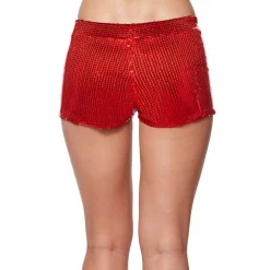 Adult Red Sequin Shorts