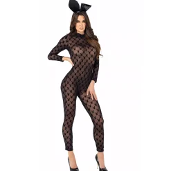 Adult Sheer Bunny Bodysuit - Playboy