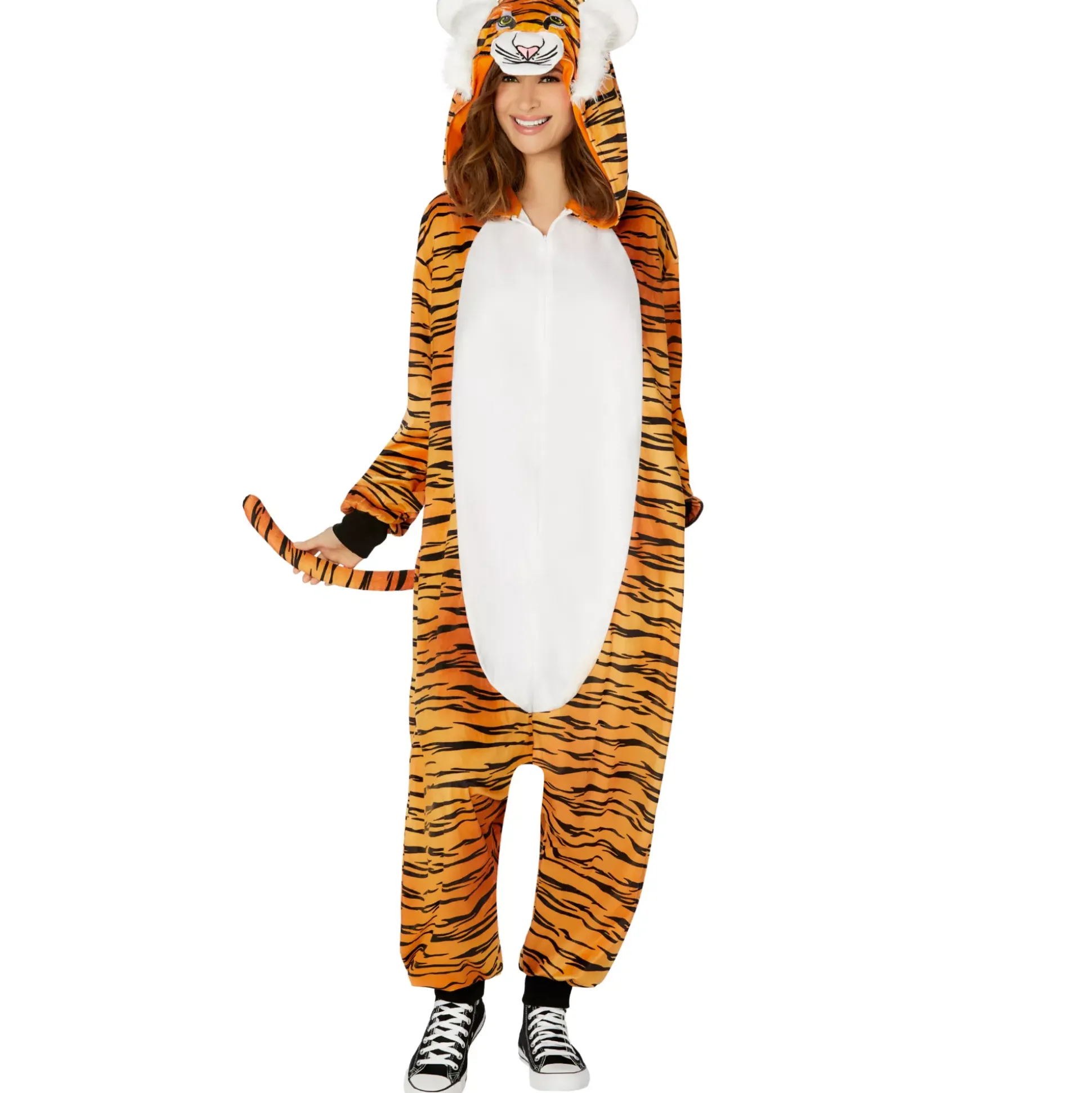 Adult Tiger Jumpsuit Costume