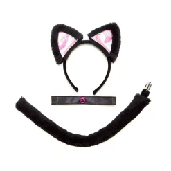 Black and Pink Cat Costume Kit
