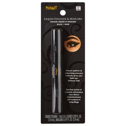 Black Liquid Eyeliner and Mascara Makeup Kit