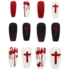 Bloody Cross Press On Nails