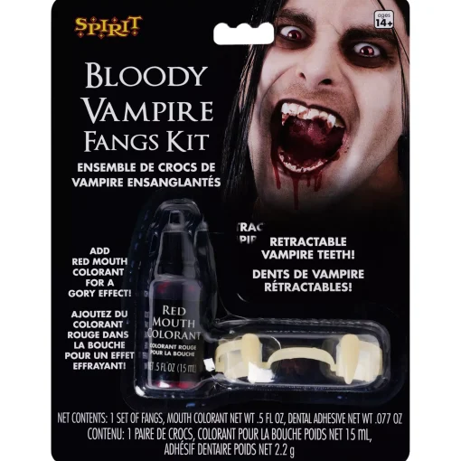 Bloody Vampire Fangs Kit