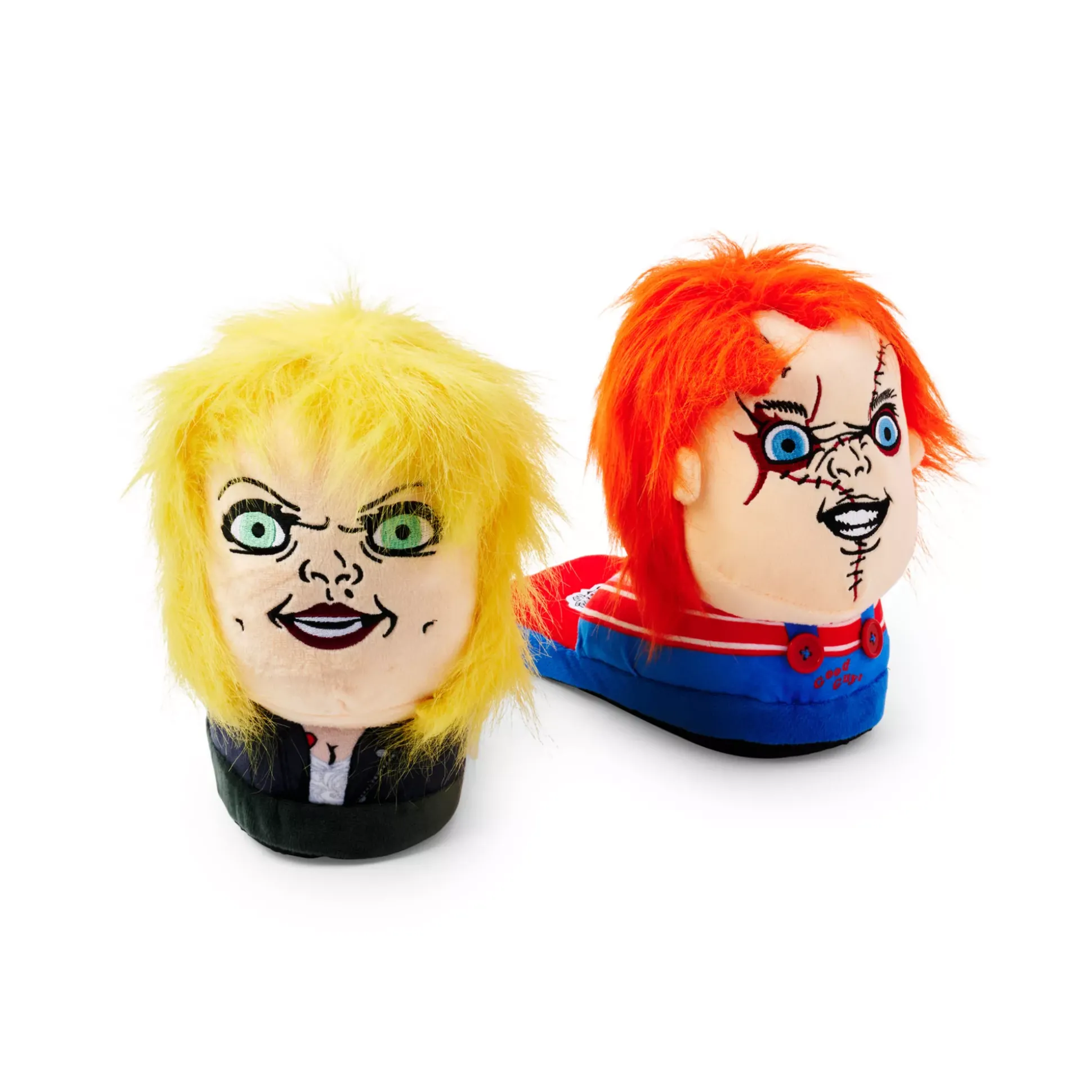 Chucky and Tiffany Plush Slippers - Chucky