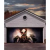 Creepy Carney Garage Double Door Cover