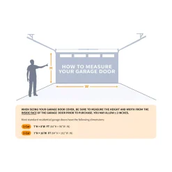 Creepy Carney Garage Double Door Cover