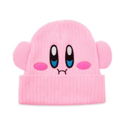 3D Kirby Face Cuff Beanie Hat