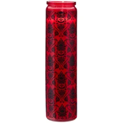 Damask Gothic Noir Pillar Candle