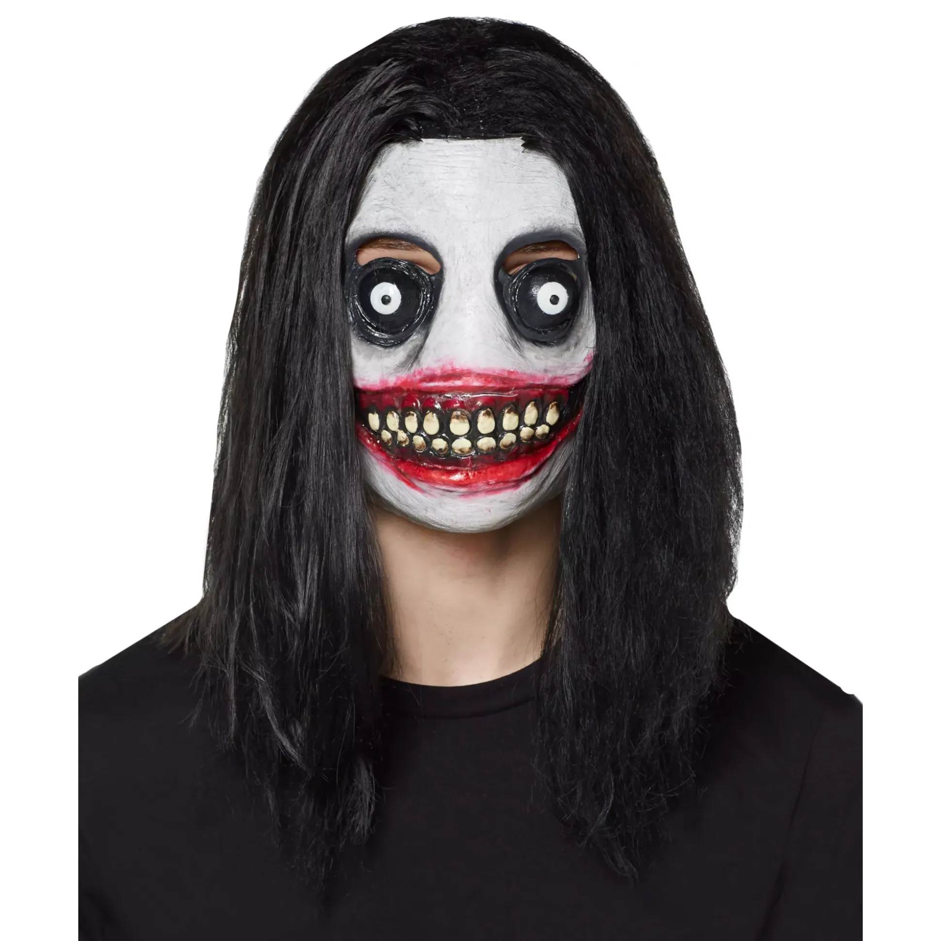 Demented Grinning Killer Half Mask