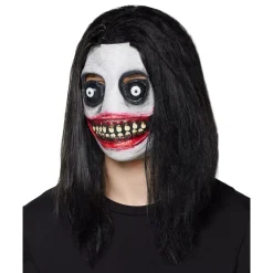 Demented Grinning Killer Half Mask