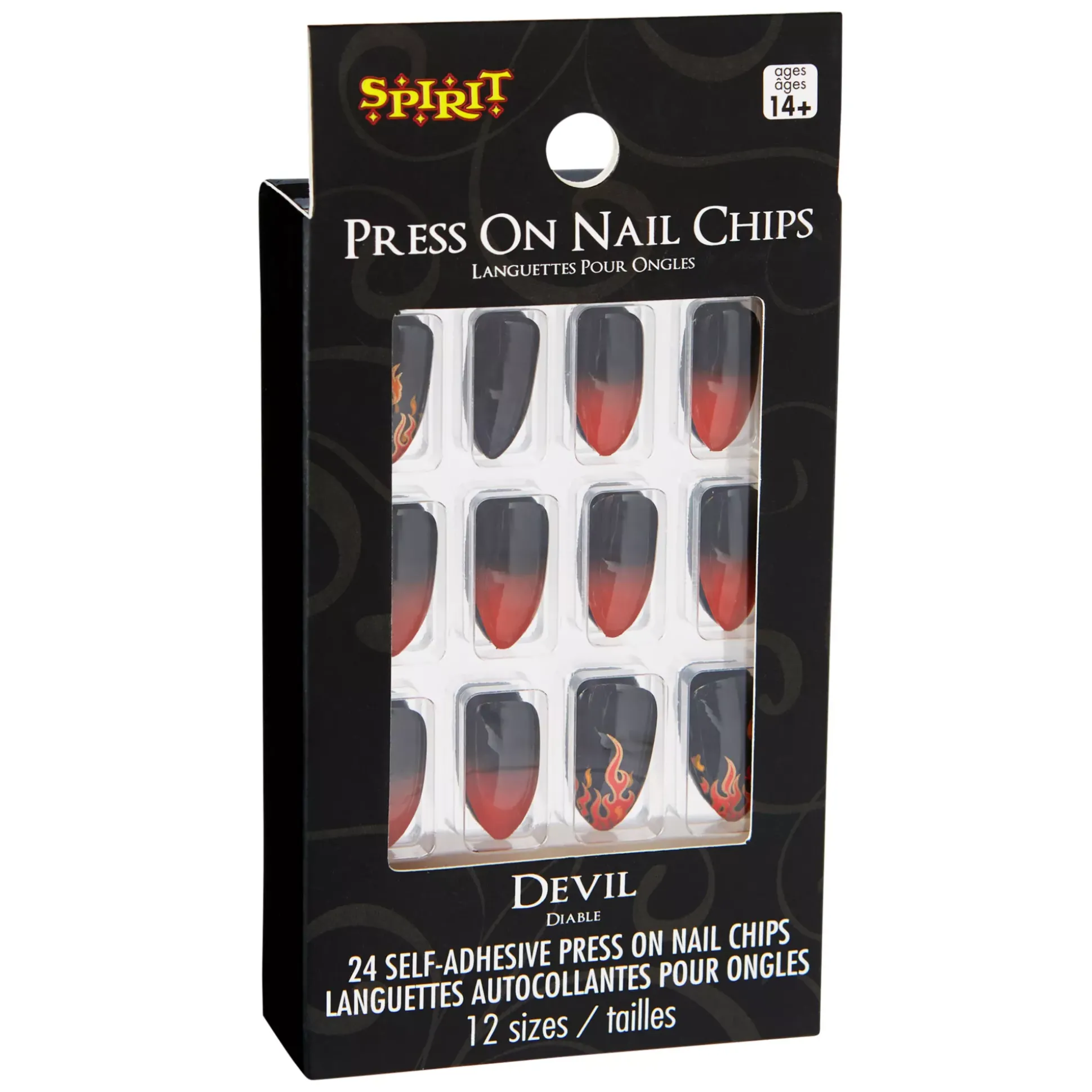 Devil Flame Press on Nails