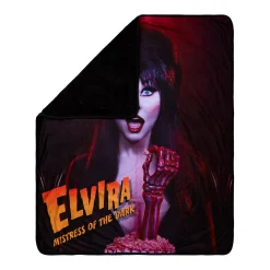 Elvira Mistress of the Dark Fleece Blanket