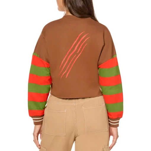 Freddy Krueger Cropped Crewneck - A Nightmare on Elm Street