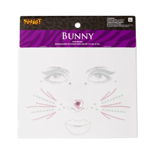 Gemstone Bunny Face Decals