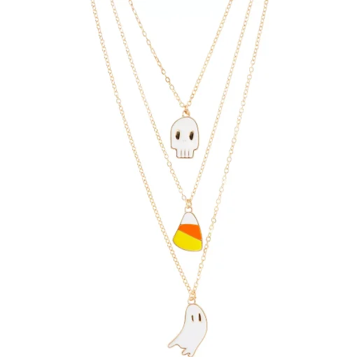 Ghost and Candy Chain Necklaces - 3 Pack