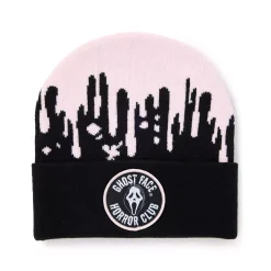 Ghost Face Horror Club Pink Drip Cuff Beanie Hat