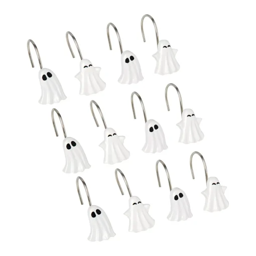 Ghost Shower Hook Set - 12 Pack