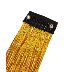 Gold Tinsel Hair Extensions