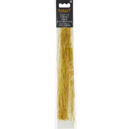 Gold Tinsel Hair Extensions