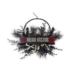 Gothic Noir Dead Inside Wreath
