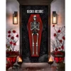 Gothic Noir Skeleton Door Cover