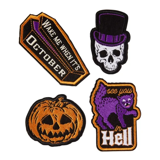 Halloween Patch Set - 4 Pack