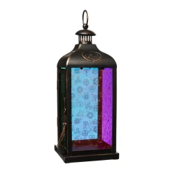 Hocus Pocus Multi-Colored Glass Lantern