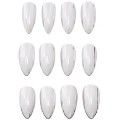 Horror Icon Silver Press On Nails