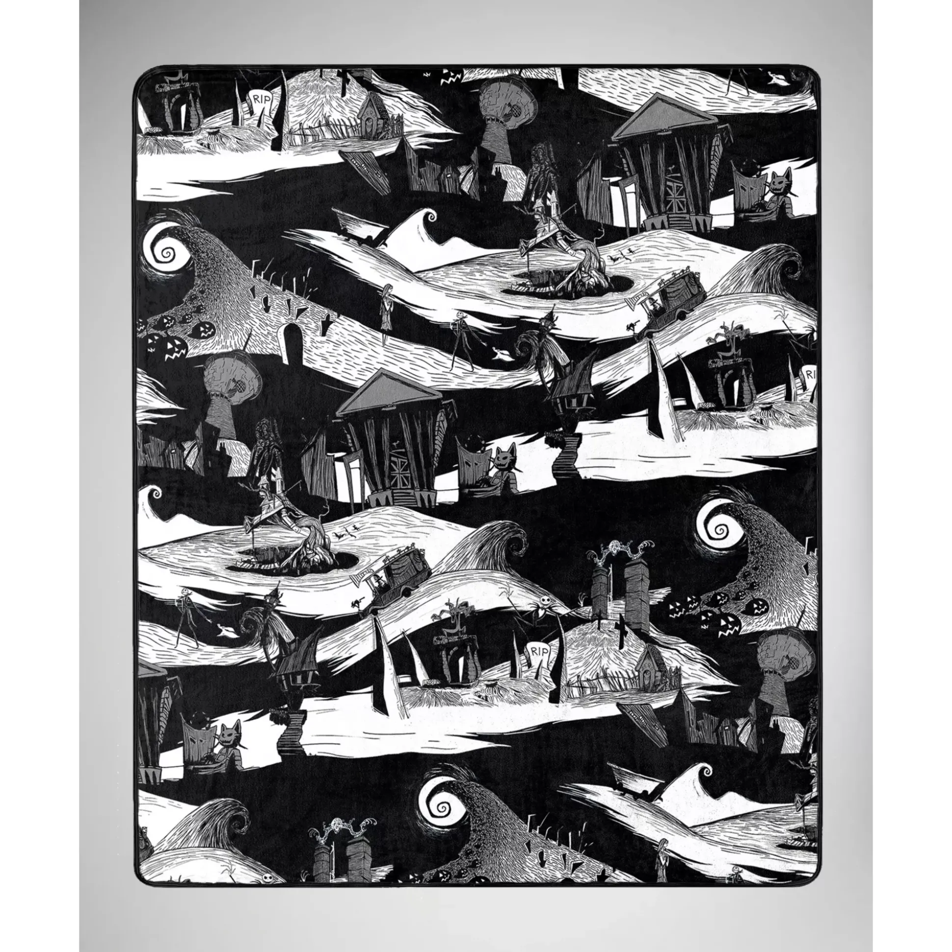 Jack Skellington Reversible Fleece Blanket - The Nightmare Before Christmas