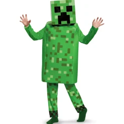 Kids Creeper Costume Deluxe - Minecraft