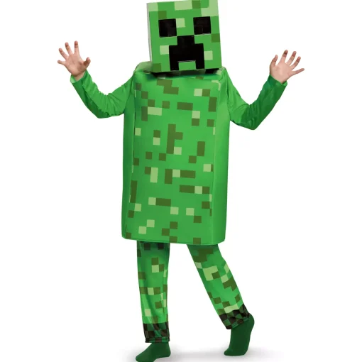 Kids Creeper Costume Deluxe - Minecraft