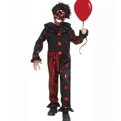 Kids Creepy Chrome Clown Costume
