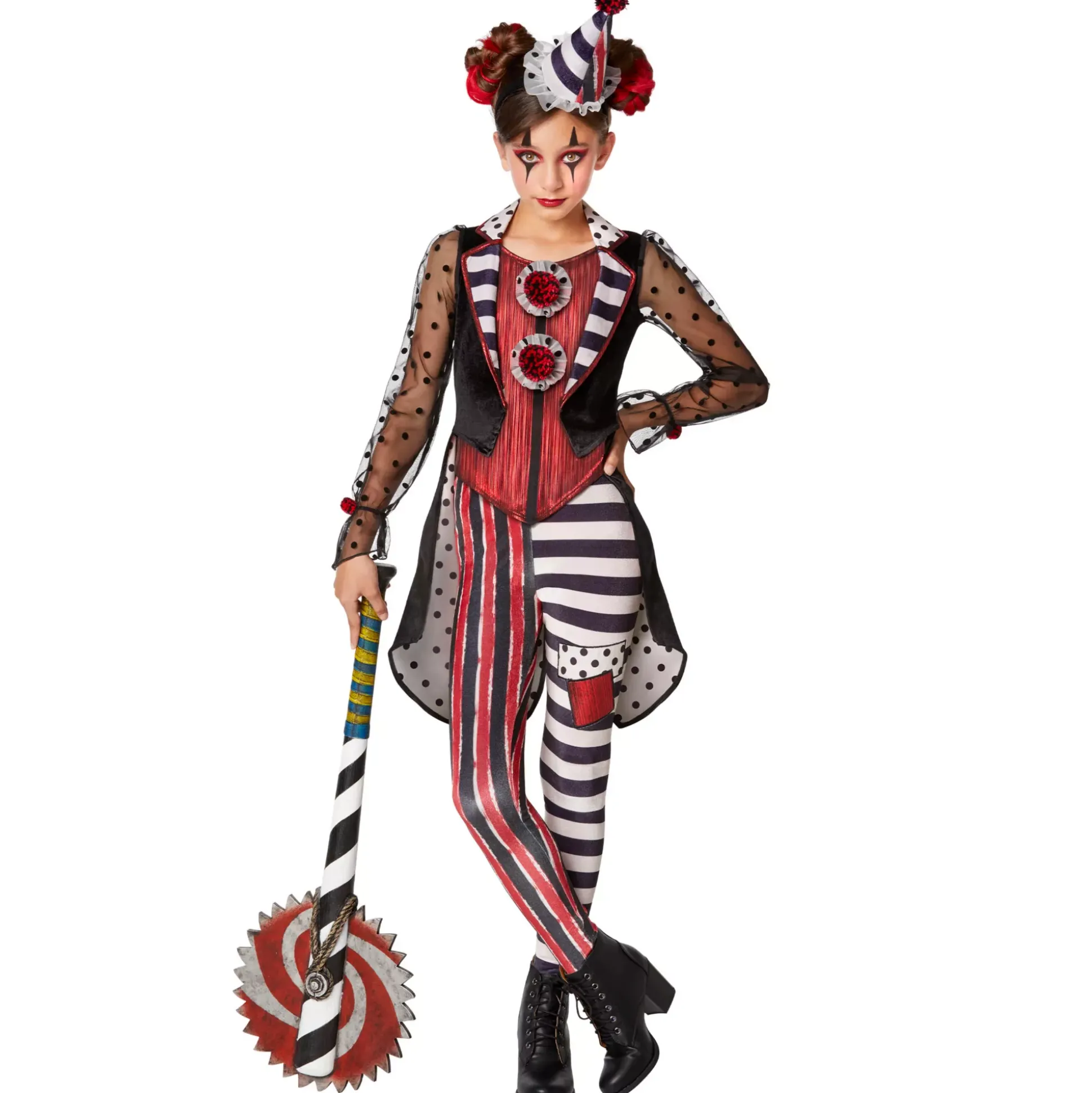Kids Dark Vintage Clown Costume