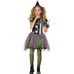 Kids Glow in the Dark Neon Clown Costume