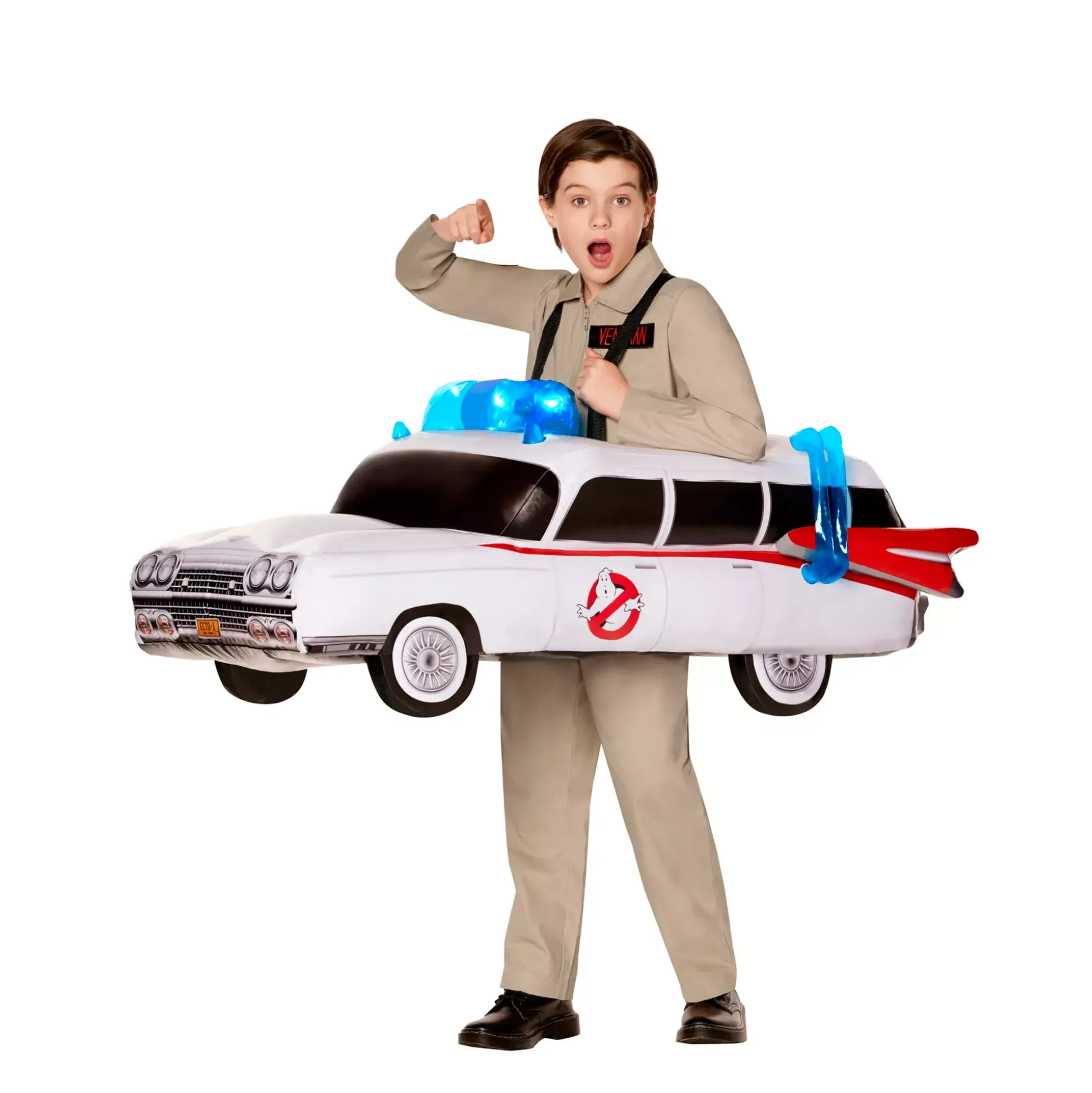 Kids Light-Up Ecto-1 Inflatable Ride-Along Costume - Ghostbusters