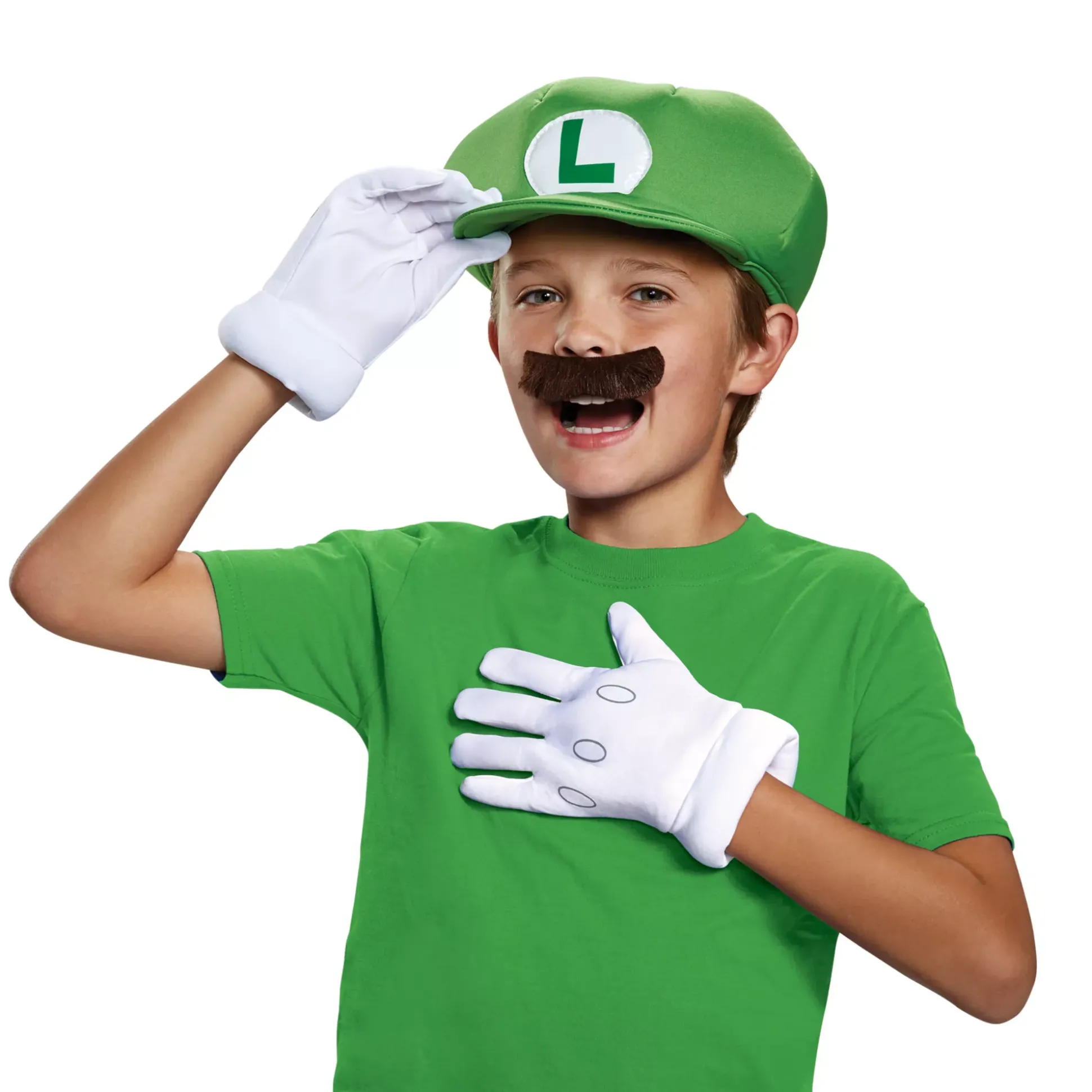 Kids Luigi Costume Kit - Nintendo