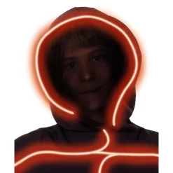 Kids Orange Light-Up Stick Figure Costume