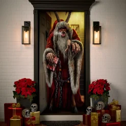 Krampus Door Cover