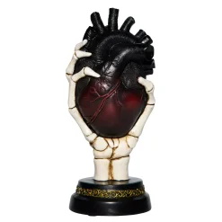 Light-Up Skeleton Heart Tabletop Statue
