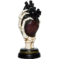 Light-Up Skeleton Heart Tabletop Statue