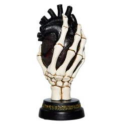 Light-Up Skeleton Heart Tabletop Statue